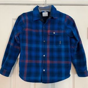 Columbia Boys Sherpa Lined Flannel Jacket